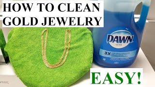 How to Clean Gold Jewelry at Home SAFE amp EASY [upl. by Ecirum151]