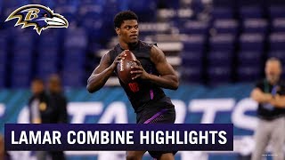 Lamar Jackson NFL Combine Highlights [upl. by Terbecki]