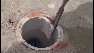 PVC Toilet Flange Removal  How to Remove Glued in Flange [upl. by Notrab]