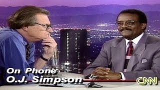 RAW 1995 OJ Simpson calls CNN day after verdict [upl. by Catherine99]