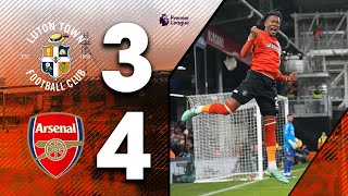 Luton 34 Arsenal  Heartbreak 😫  Premier League Highlights [upl. by Ecirtap967]