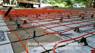 DIY Concrete Slab Radiant Heat by Radiantec [upl. by Daenis]