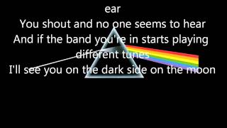 Pink Floyd Brain DamageEclipse lyrics [upl. by Talyah471]