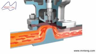 Diaphragm Valve Operation Demonstration [upl. by Lillis]