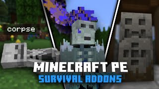 Best Survival Addons For MCPE 119 [upl. by Glen849]