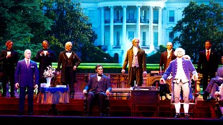 Magic Kingdom The Hall of Presidents FULL Show with Joe Biden in 4K  Walt Disney World Florida 2021 [upl. by Shay258]