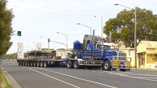 Mega Truckers  Heavy Haulage Australia in Bendigo [upl. by Halsy]