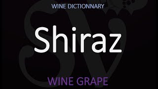 How to Say Shiraz Australian Wine Pronunciation [upl. by Enisaj]