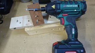 ParksideLidl 20v impact driver review  010 [upl. by Omora]