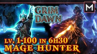 Mage Hunter Leveling 1 to 100 in 6Hr30Min  Grim Dawn Inquisitor Arcanist [upl. by Weslee]