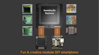 Seeedstudio RePhone Fun amp creative modular DIY smartphone [upl. by Kinnard616]