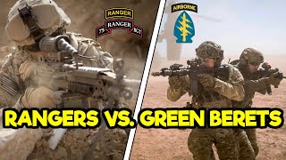 US ARMY RANGERS VS SPECIAL FORCES GREEN BERETS [upl. by Barbi]