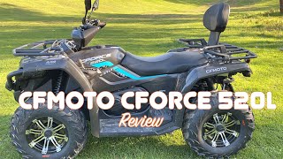 CFMOTO CFORCE 520L FULL REVIEW amp TEST DRIVE 2021 [upl. by Lordan]