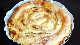 Placinta dobrogeana strudel cu branza dulce sau sarata mere sau dovleac  Gina Bradea [upl. by Irene]