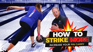 How To Throw More Strikes in Bowling One Easy Tip For Higher Scores [upl. by Nilhsa]