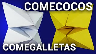 Como hacer un Comecocos Come Galletas Adivinador o Sacapiojos de papel  Ideas Creativas DIY [upl. by Colwen83]