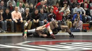 133 lbs Nathan Tomasello OSU vs Jaydin Eierman Missouri [upl. by Goraud618]