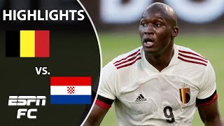 Romelu Lukaku scores a goal to lift Belgium to win vs Croatia  Highlights  ESPN FC [upl. by Ainahtan]