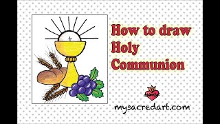 How To Draw Holy Communion [upl. by Tnecnev]