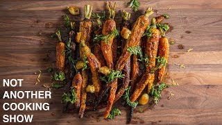 how to make CARAMELIZED OVEN ROASTED CARROTS [upl. by Xever]