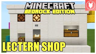 Minecraft Bedrock  Lectern Shop Tutorial Lectern Store  Xbox MCPE Windows 10 Switch [upl. by Ellord431]