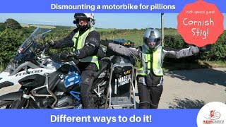 How to dismount your motorbike  with a Pillion [upl. by Nannek765]