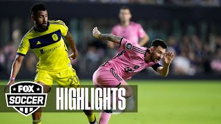 Inter Miami CF vs Nashville SC CONCACAF Champions Cup Highlights  FOX Soccer [upl. by Dnalevelc]