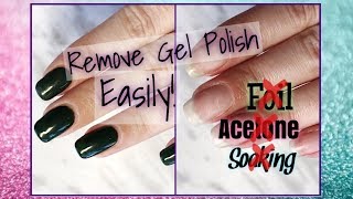 How To Easily Remove Gel Polish  NO ACETONE [upl. by Presley727]