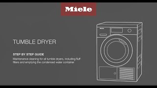 How to perform a maintenance clean for Miele Tumble Dryers [upl. by Htebarual]