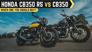 Honda Highness CB350 vs CB350RS Most Practical Comparison  City vs Highway  Major Differences [upl. by Nan]