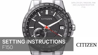 Citizen Watch Setting Instructions — F150 [upl. by Coats]