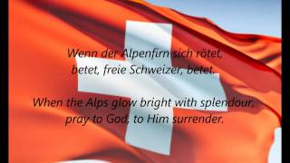 Swiss National Anthem  quotSchweizerpsalmquot DEEN [upl. by Kath]