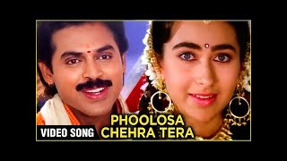 Phoolon Sa Chehra Tera  Anari  Udit Narayan  90s Hindi Song [upl. by Sremmus393]