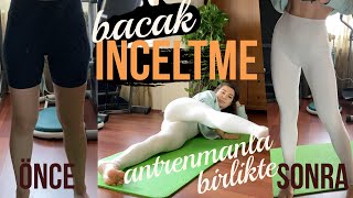 Bacaklarımı Nasıl İncelttim İç Bacak ve Basen HareketleriSkinny Fat İçin AntrenmanEvde Spor [upl. by Neehsas]