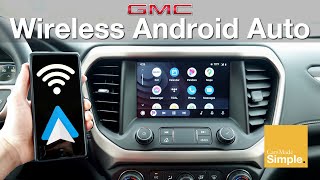 How To Setup Wireless Android Auto in GMC Vehicles [upl. by Eetnod]