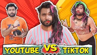 YOUTUBE VS TIKTOK  KHATAM  BakLol Video [upl. by Trofmoc]