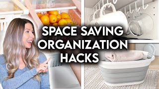 SMALL SPACE ORGANIZATION  STORAGE IDEAS  SPACE SAVING HACKS [upl. by Clementine770]