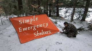 Adirondacks Class Footage Winter Emergency Shelters [upl. by Enerehs]