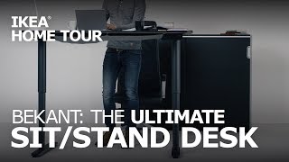 Adjustable Standing Desk  IKEA Home Tour [upl. by Knight]