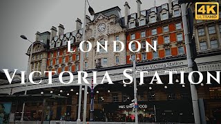 London Victoria Station Walk Through England 4K [upl. by Nathanil]