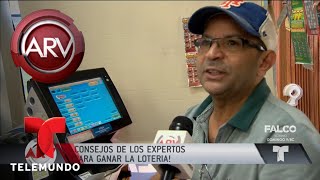 Consejos de los expertos para ganar la lotería  Al Rojo Vivo  Telemundo [upl. by Enerehs]