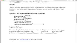 How to Write a Free Personal Loan Agreement  PDF  Word [upl. by Nnayllas]