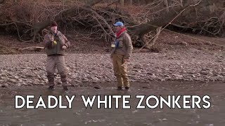 Using Deadly White Zonkers for Trout amp Steelhead [upl. by Liemaj]