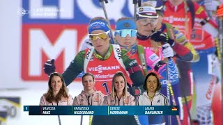 Biathlon WM  quot Staffel Damen quot  Östersund 2019  Relay Women [upl. by Wandie789]