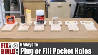 6 Ways to Plug or Fill Pocket Holes  How to [upl. by Eves152]