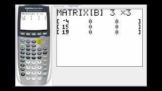 Determining Inverse Matrices on the TI8384 [upl. by Ahsaekal338]