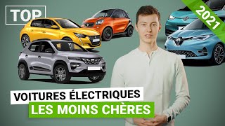 Le TOP 10 des voitures électriques les moins chères en 2021 [upl. by Annaliese]