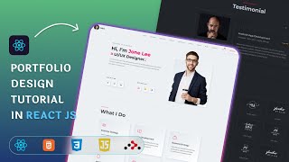 React Responsive Portfolio Website Tutorial For Beginner [upl. by Nosned232]