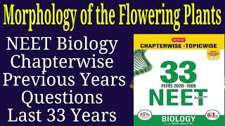 Morphology of flowering plants class 11 neet previous year questions [upl. by Eslud16]