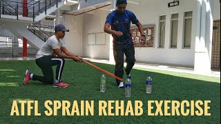 ATFL Sprain Rehab Exercise [upl. by Ecnerat]